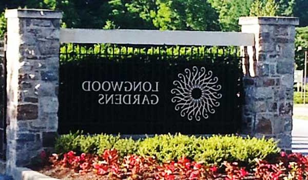 Longwood Gardens sign